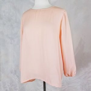 Lily Black High Low Sheer Tunic Blouse